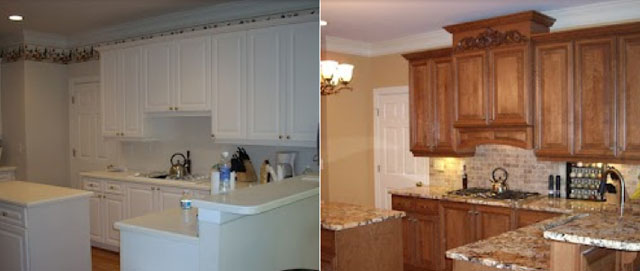 Before and after: One of the thousands of kitchens transformed by Kitchen Solvers.
