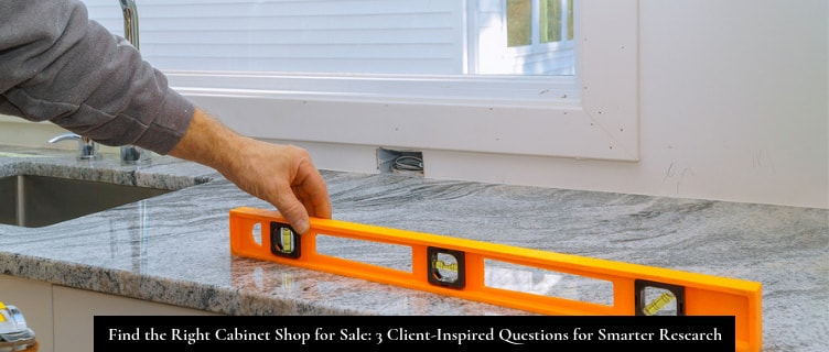 Find the Right Cabinet Shop for Sale: 3 Client-Inspired Questions for Smarter Research
